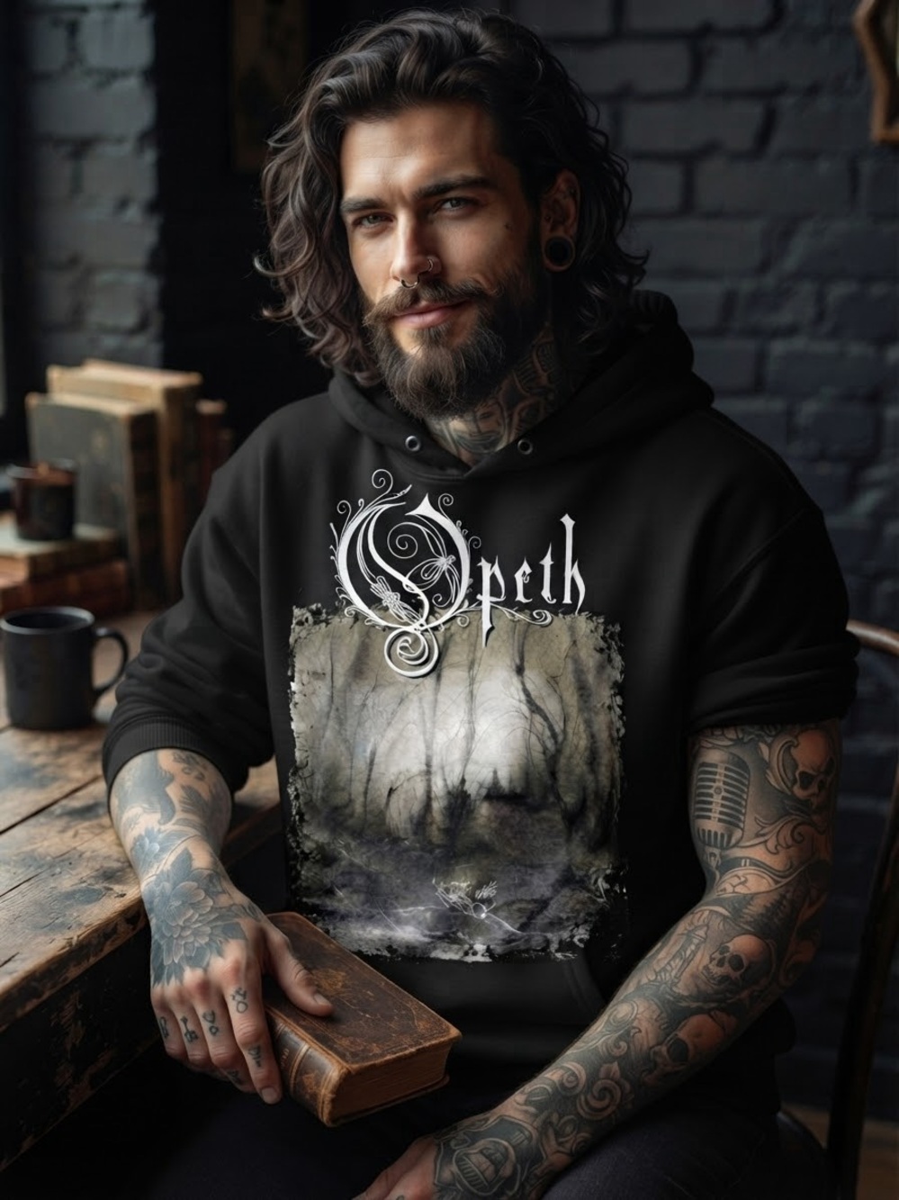 Opeth Blackwatter Park. Progressive Death Metal Hoodies Cotton Streetwear Hooded